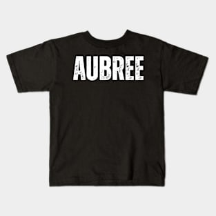 Aubree Name Gift Birthday Holiday Anniversary Kids T-Shirt